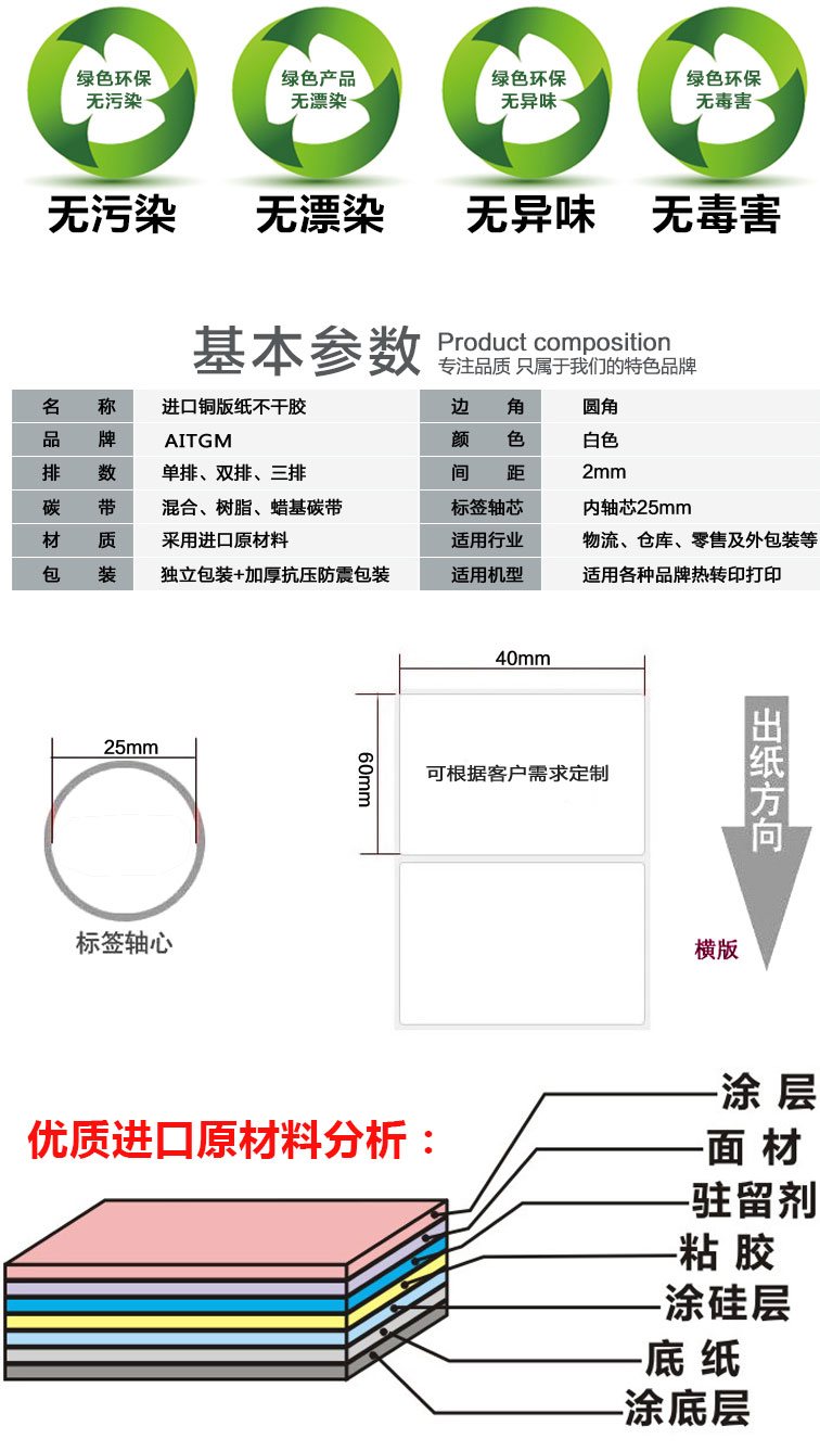 銅版紙標簽